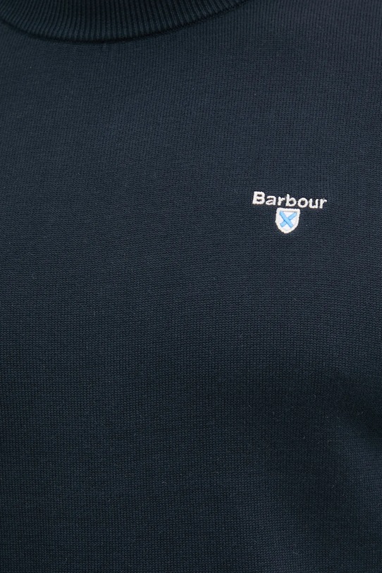 Barbour pulover de bumbac Lingwood Compact Cotton Crew Sweater MKN1643 bleumarin