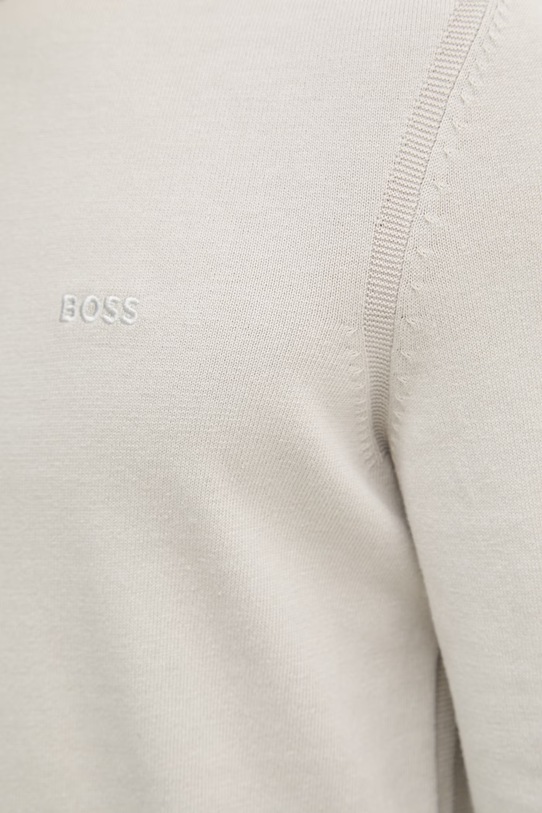 BOSS Orange sweter męski z bawełną Asac_C 50508766 beżowy