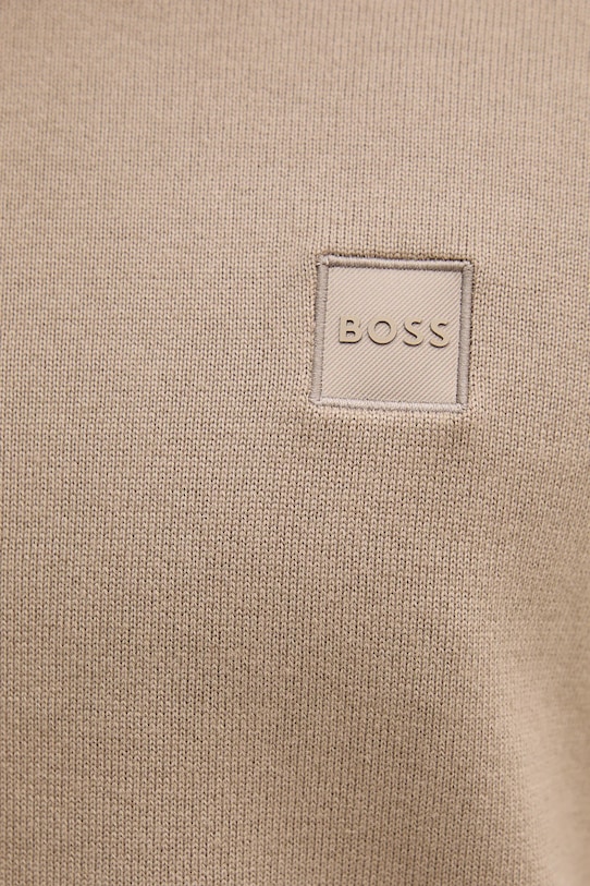 Пуловер с вълна BOSS Orange Kanovano_S 50527583 бежов