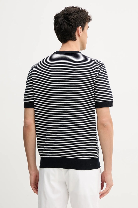 Odzież BOSS Orange sweter z domieszką kaszmiru 50538267 granatowy