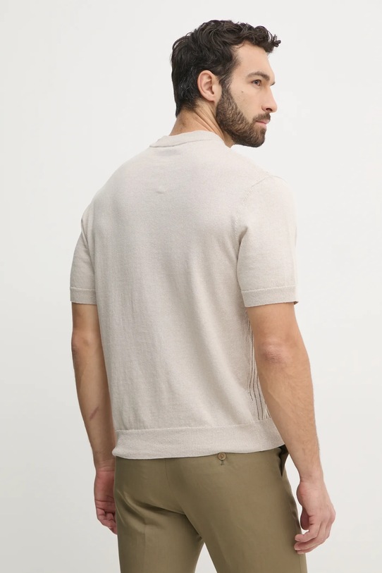 Oblečení Lněný svetr BOSS Orange 50539573 béžová