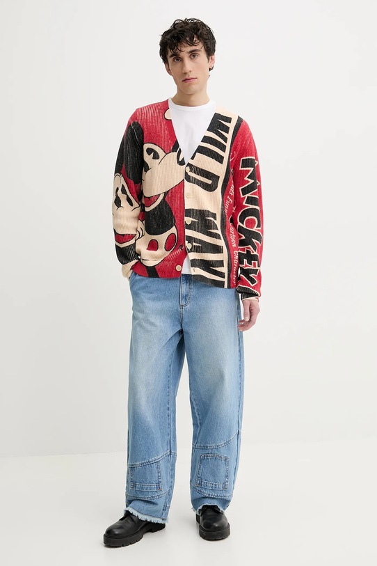 Desigual kardigan WILD 25SMJF07 czerwony SS25