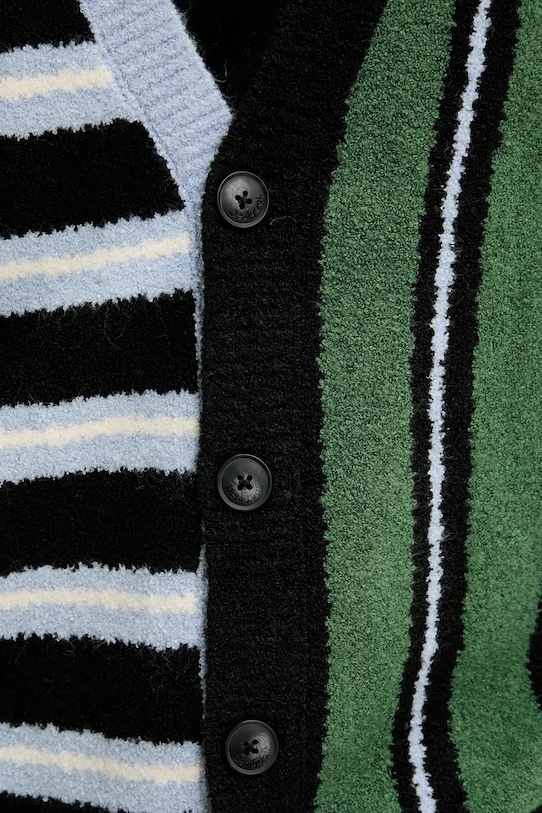 Svetr s příměsí vlny Desigual MIDSTRIPES 25SMJK02 černá