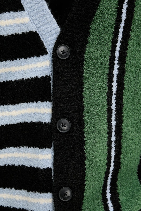 Ζακέτα από μίγμα μαλλιού Desigual MIDSTRIPES 25SMJK02 πολύχρωμο