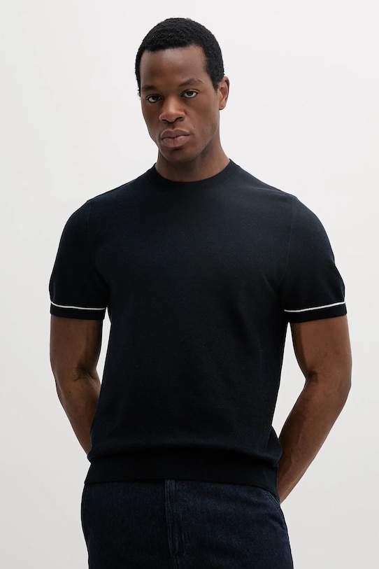BOSS t-shirt regular granatowy 50537642