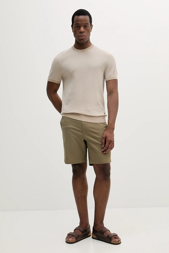 BOSS t-shirt 50537642 beżowy SS25