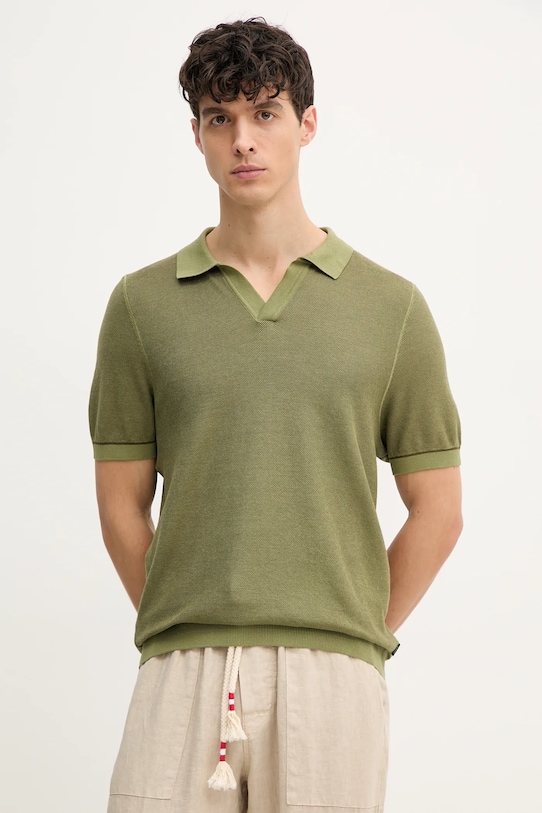 BOSS tricou polo regular verde 50537654