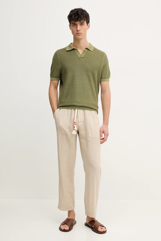 BOSS tricou polo 50537654 verde SS25