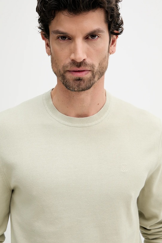 Calvin Klein pulover de bumbac bej LV040BM343