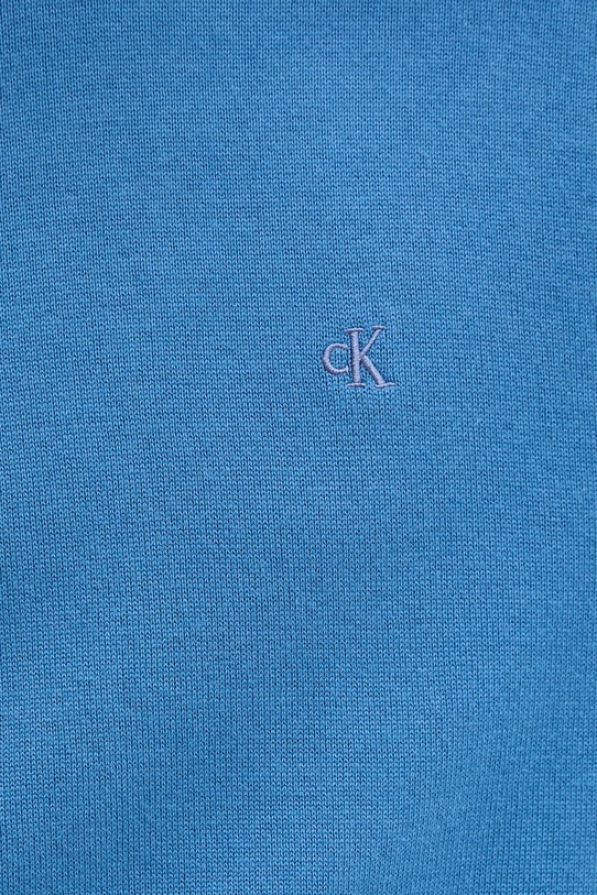 Бавовняний светр Calvin Klein LV040BM343 блакитний