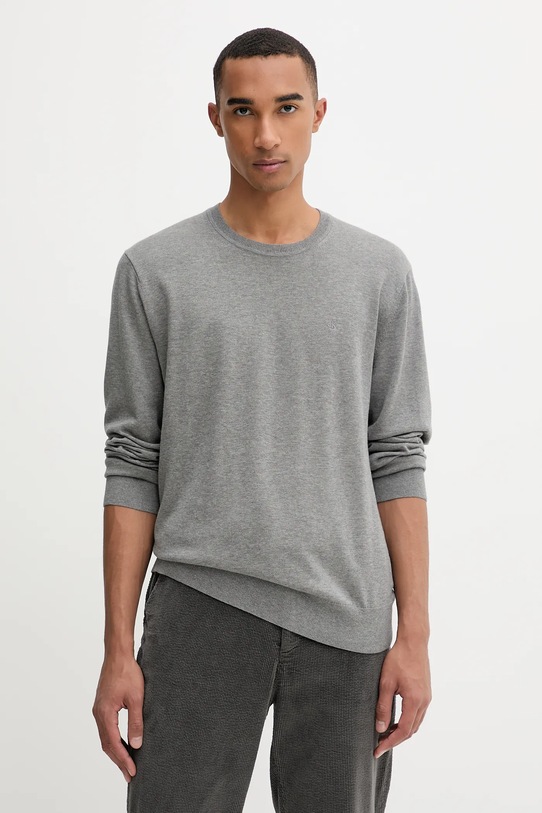 Calvin Klein pulover de bumbac subtiri gri LV040BM343