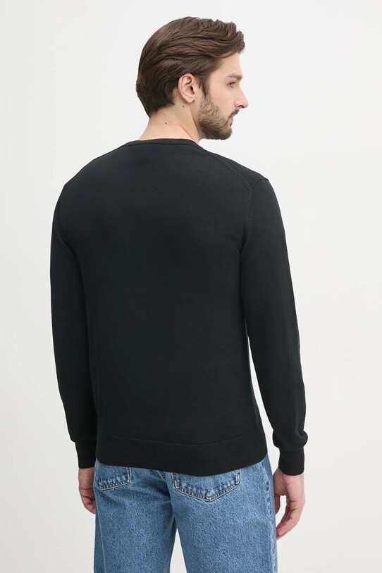 Odzież Calvin Klein sweter bawełniany LV040BM343 czarny