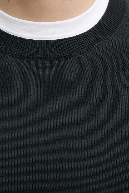 Calvin Klein sweter bawełniany LV040BM343 czarny