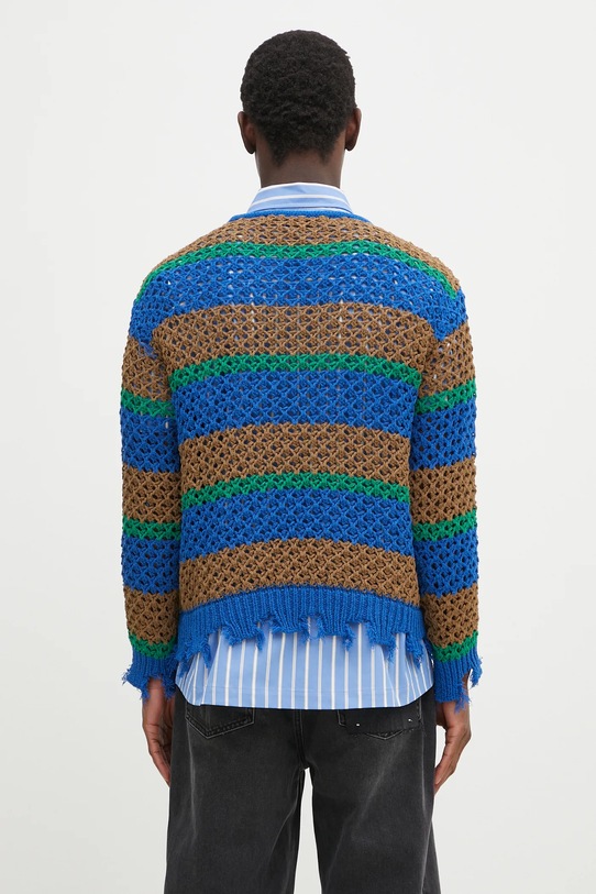 Odjeća Pulover Andersson Bell Damaged Stripe Boatneck atb1239u smeđa