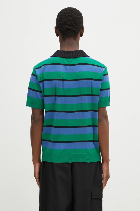 Oblečenie Sveter Andersson Bell Damaged Stripe Polo atb1242m modrá