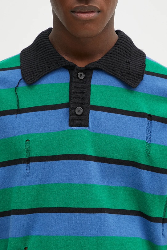 Sveter Andersson Bell Damaged Stripe Polo modrá atb1242m
