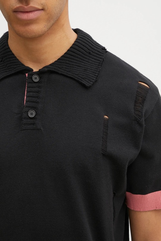 Andersson Bell jumper Damaged Polo black atb1243m