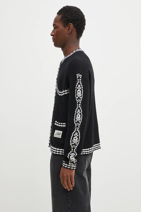 Andersson Bell cardigan Fantasia Round-Neck Cardigan atb1244m negru SS25