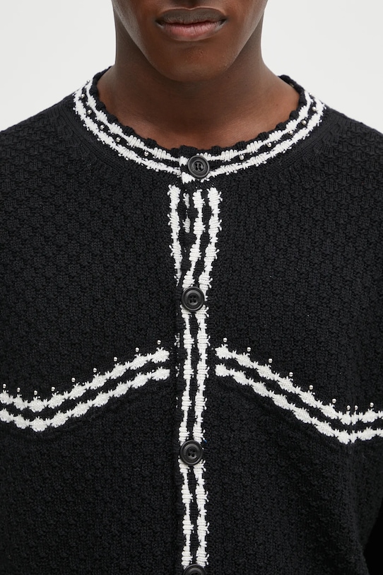 Жилетка Andersson Bell Fantasia Round-Neck Cardigan черен atb1244m