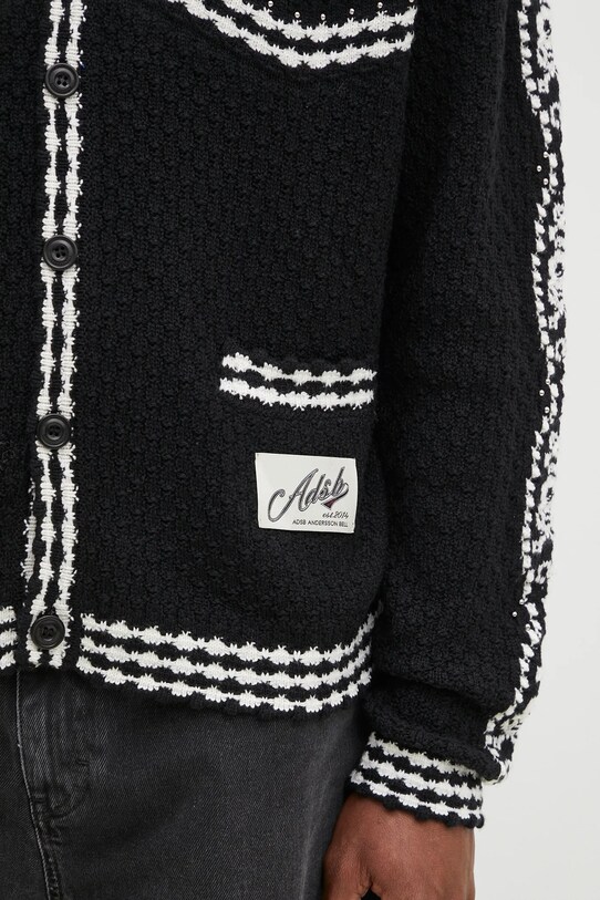 Andersson Bell cardigan Fantasia Round-Neck Cardigan atb1244m negru