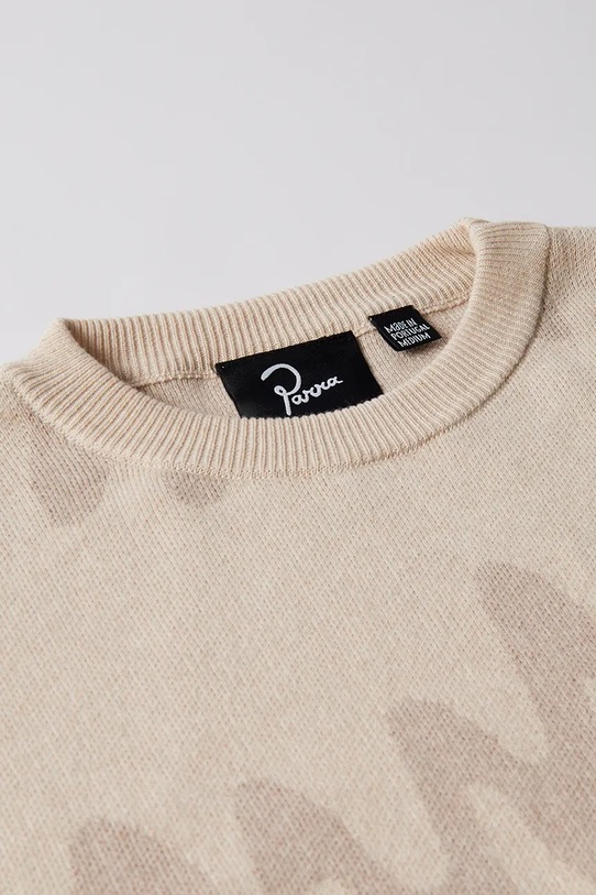by Parra woolen jumper Static stalker 53117. beige