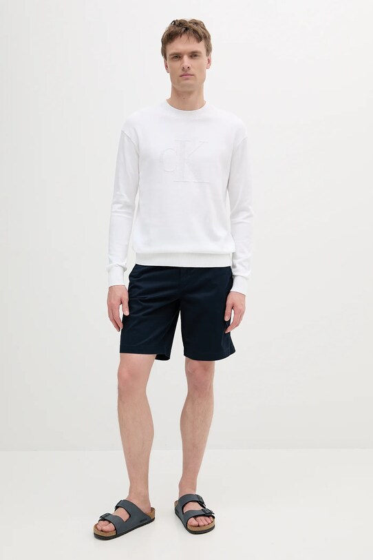 Бавовняний светр Calvin Klein Jeans J30J327278 бежевий SS25