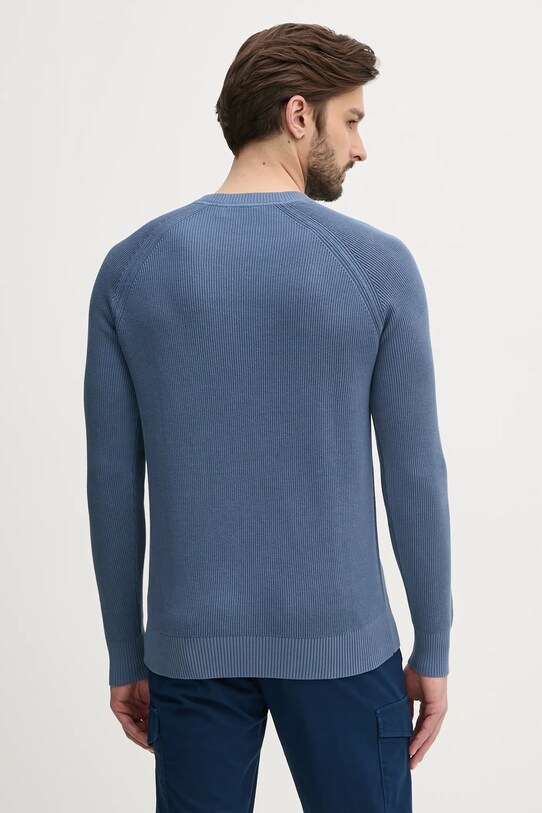 Odzież Calvin Klein Jeans sweter bawełniany J30J327281 niebieski