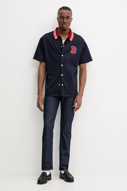 Рубашка Drôle de Monsieur La Chemise Drule Sport G.SH221.PL160.NY тёмно-синий SS25