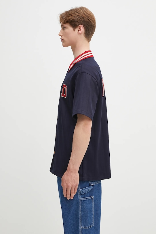 Košulja Drôle de Monsieur La Chemise Drule Sport G.SH221.PL160.NY mornarsko plava SS25