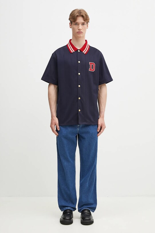 Drôle de Monsieur koszula La Chemise Drule Sport G.SH221.PL160.NY granatowy