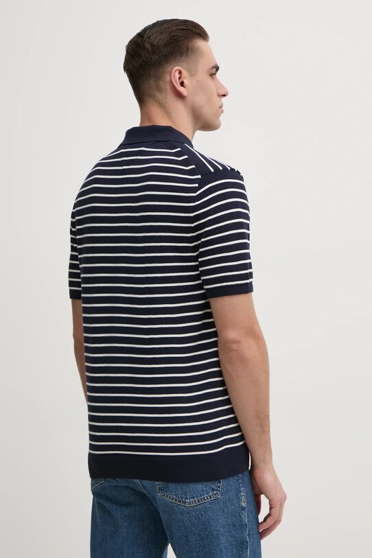 Oblečení Bavlněné polo tričko Tommy Hilfiger MW0MW37396 námořnická modř