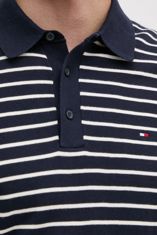 Bavlněné polo tričko Tommy Hilfiger MW0MW37396 námořnická modř