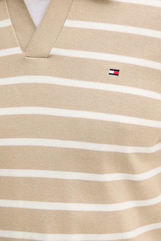 Памучен пуловер Tommy Hilfiger MW0MW38609 бежов