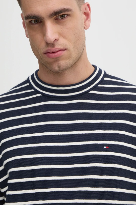 Bavlnený sveter Tommy Hilfiger tmavomodrá MW0MW38944
