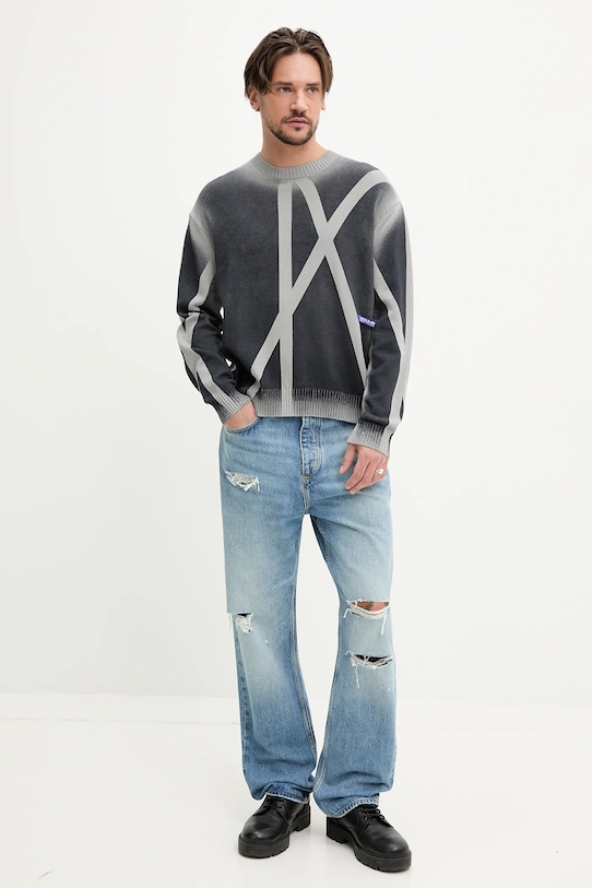 A-COLD-WALL* cotton jumper ACWMK196 gray SS25