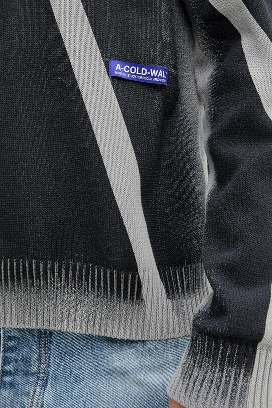 A-COLD-WALL* sweter bawełniany ACWMK196 szary