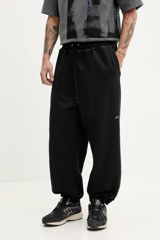 A-COLD-WALL* spodnie dresowe bawełniane bawełna czarny ACWMB291