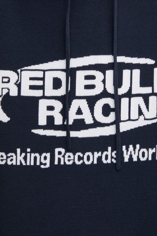 Bavlnený sveter Red Bull Racing x Pepe Jeans INTARSIA HOODY RM700010 tmavomodrá