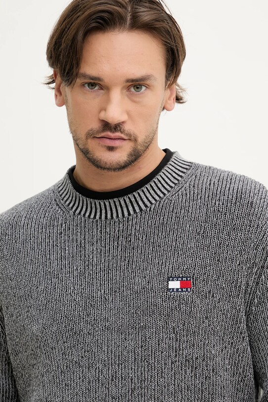 Одежда Хлопковый свитер Tommy Jeans DM0DM20923 серый