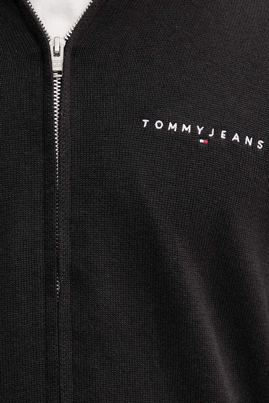 Bavlněný kardigan Tommy Jeans DM0DM21301 černá