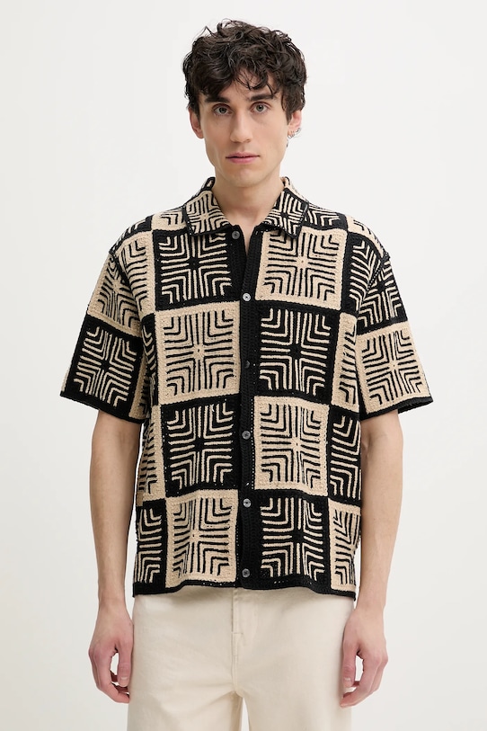 Abercrombie & Fitch camasa scurt negru KI120.5022.908