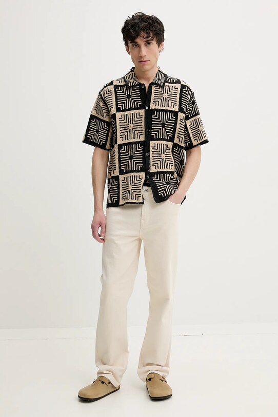 Abercrombie & Fitch camasa KI120.5022.908 negru SS25