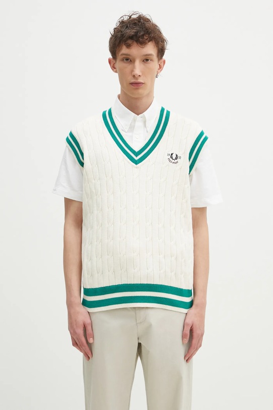 Fred Perry kamizelka szpic beżowy K9721.560