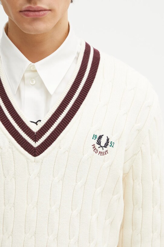 Svetr Fred Perry béžová K9722.560