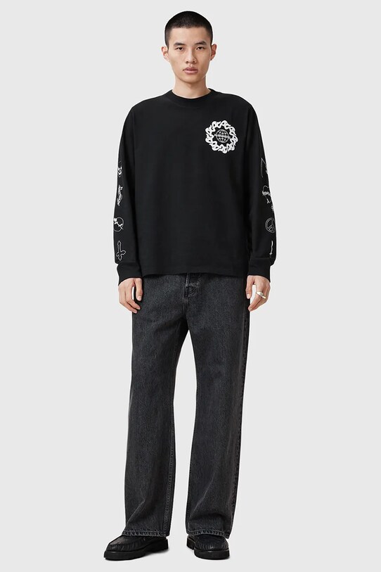 Хлопковая кофта AllSaints ORBITAL M021PC
