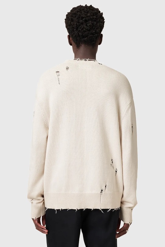 AllSaints sweter bawełniany DIAGEO biały M025KC