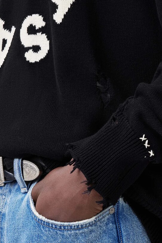 Odjeća Pamučni pulover AllSaints DIAGEO M025KC crna