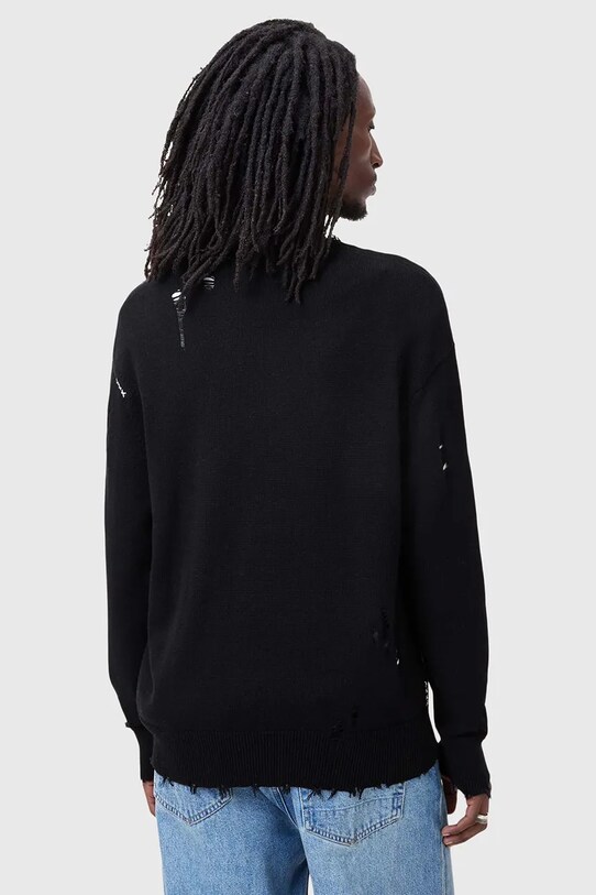 Pamučni pulover AllSaints DIAGEO crna M025KC