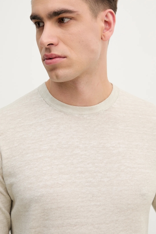 Lněný svetr Michael Kors béžová CS560FW687