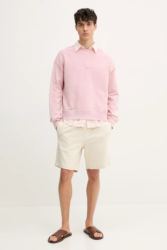 Michael Kors bluza bawełniana CS552HE4MY różowy SS25